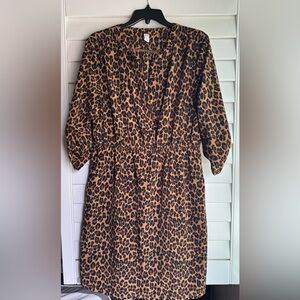 Old Navy Animal Print Dress - Black and Brown